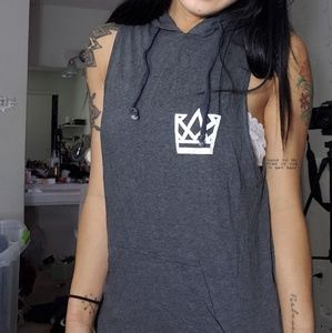 Rebels and kings hoodie sleeveless